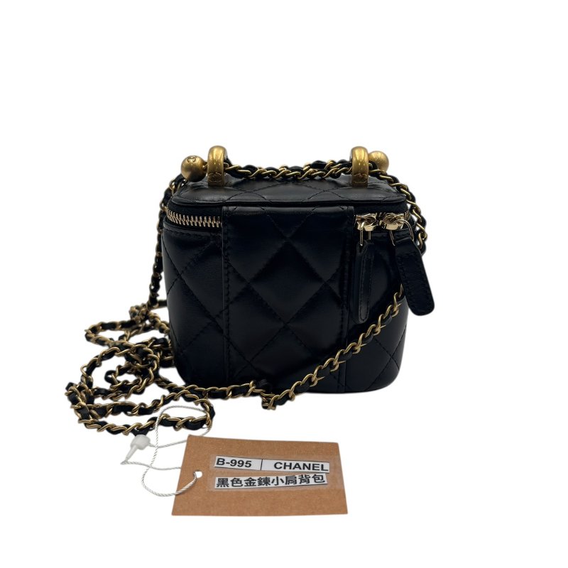 【美收精品】CHANEL 黑色金鍊小肩背包 B-995【隔月月中將轉賣至日本 上架期限30天】-1