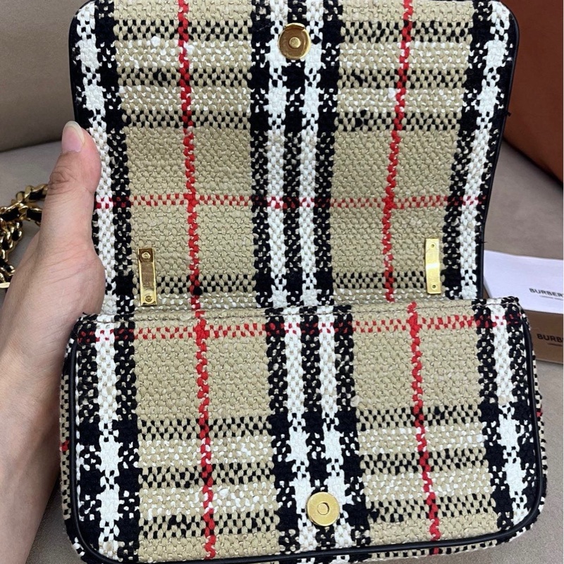 Burberry粗花呢Lola迷你鏈條包-3