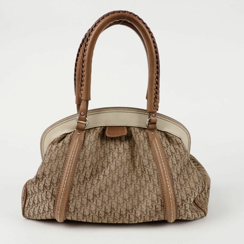 DIOR 復古斜紋手提包-3