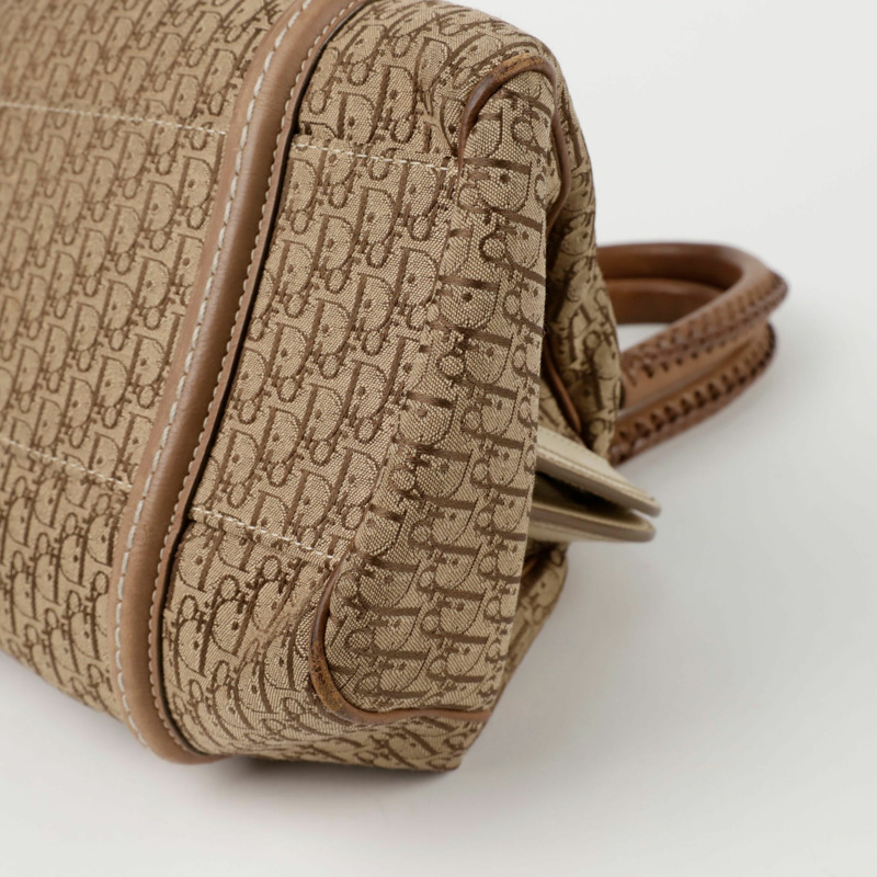 DIOR 復古斜紋手提包-8