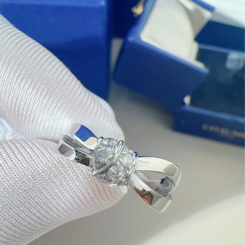 CHAUMET尚美 liens系列 18k白金扭臂缠绕钻戒-5