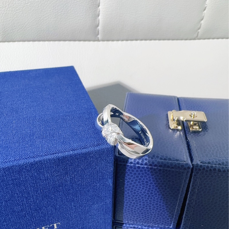 CHAUMET尚美 liens系列 18k白金扭臂缠绕钻戒-6