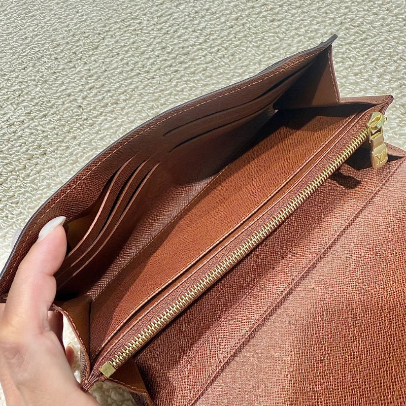 Louis Vuitton - 原花信封式下蓋長夾-14