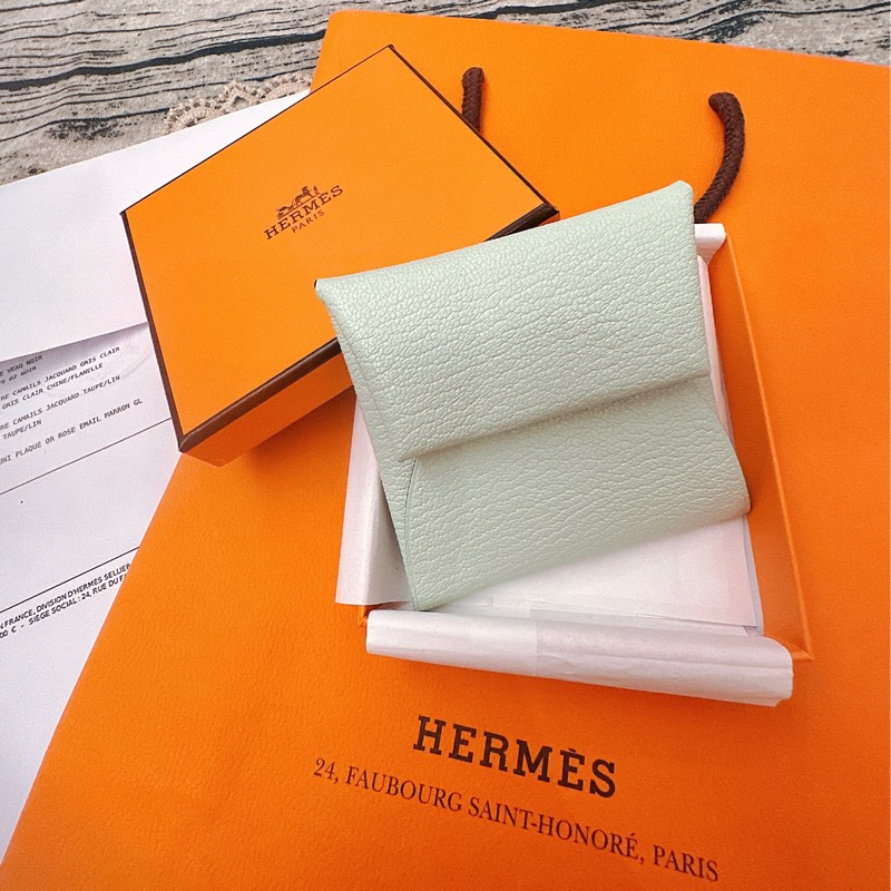 🔥Hermes Bastia Mysore山羊皮零錢包🔥-4