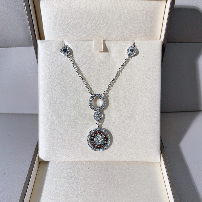 Bvlgari宝格丽 Astrale系列 时来运转白金圈钻项链-1