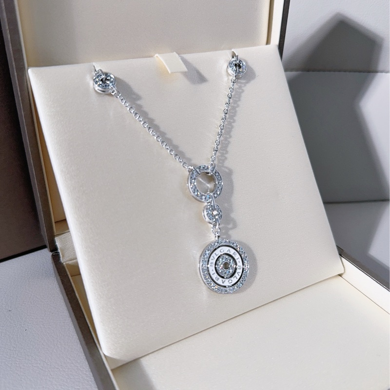 Bvlgari宝格丽 Astrale系列 时来运转白金圈钻项链-2