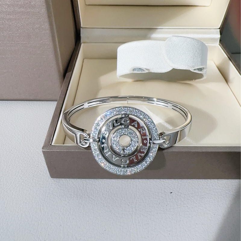 Bvlgari宝格丽 格丽帕莲轮系列 白金手镯-6