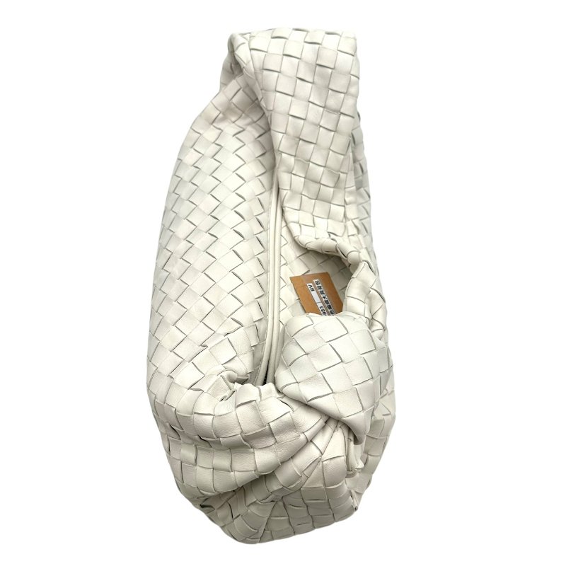 【美收精品】BOTTEGA VENETA 白色編織大肩背包 B-983【隔月月中將轉賣至日本 上架期限30天】-4