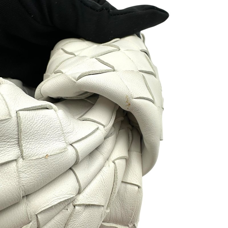 【美收精品】BOTTEGA VENETA 白色編織大肩背包 B-983【隔月月中將轉賣至日本 上架期限30天】-8