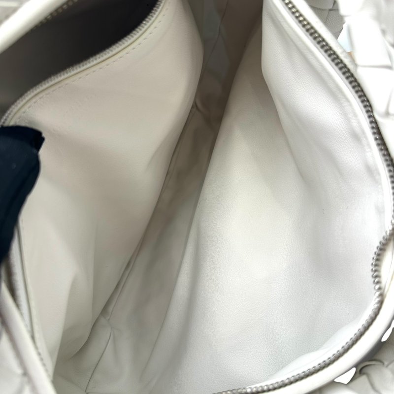 【美收精品】BOTTEGA VENETA 白色編織大肩背包 B-983【隔月月中將轉賣至日本 上架期限30天】-9