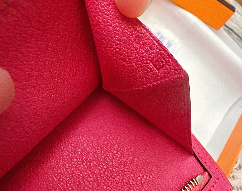 🔥Hermes Bearn Mysore 山羊皮桃色長夾🔥-7