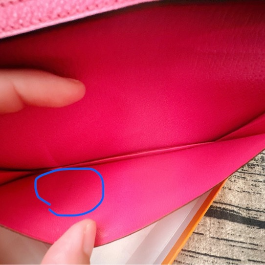 🔥Hermes Bearn Mysore 山羊皮桃色長夾🔥-10