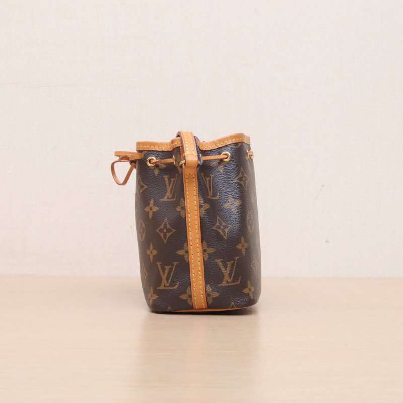 LOUIS VUITTON NOÉ水桶包Nano13老花PVC金扣2015肩背包-3