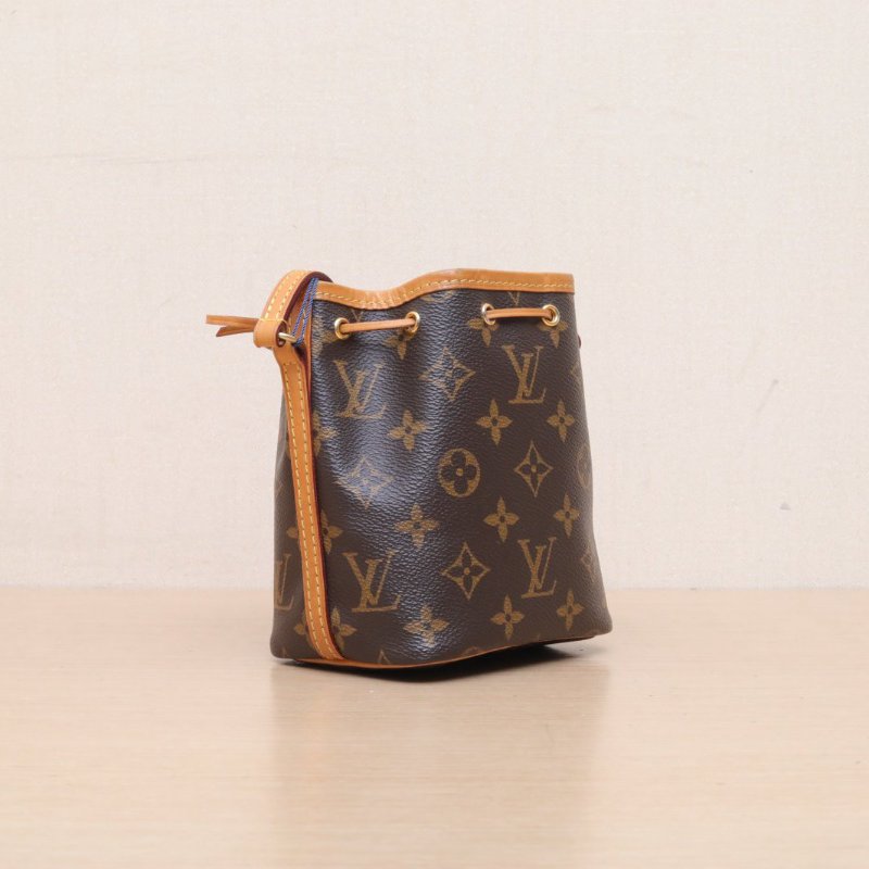 LOUIS VUITTON NOÉ水桶包Nano13老花PVC金扣2015肩背包-4