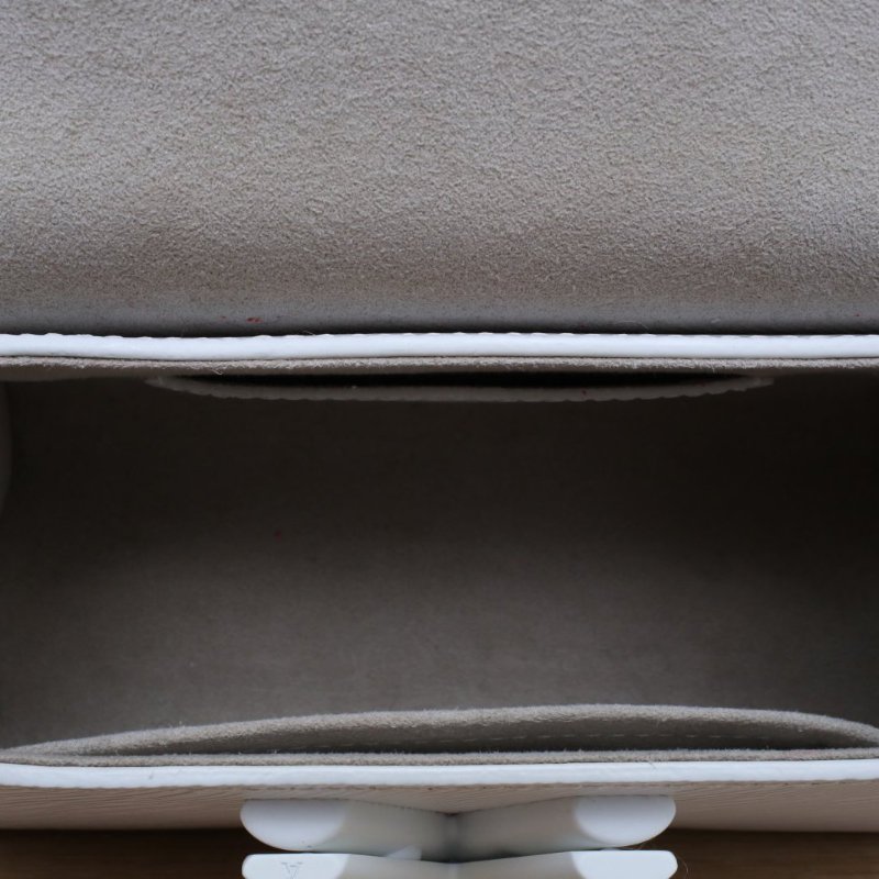 LOUIS VUITTON TWIST小號19白色EPI水波紋牛皮白扣2019肩背包-4