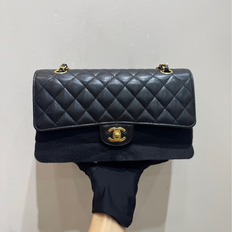 🖤Chanel cf黑金 中號 斜挎包-2