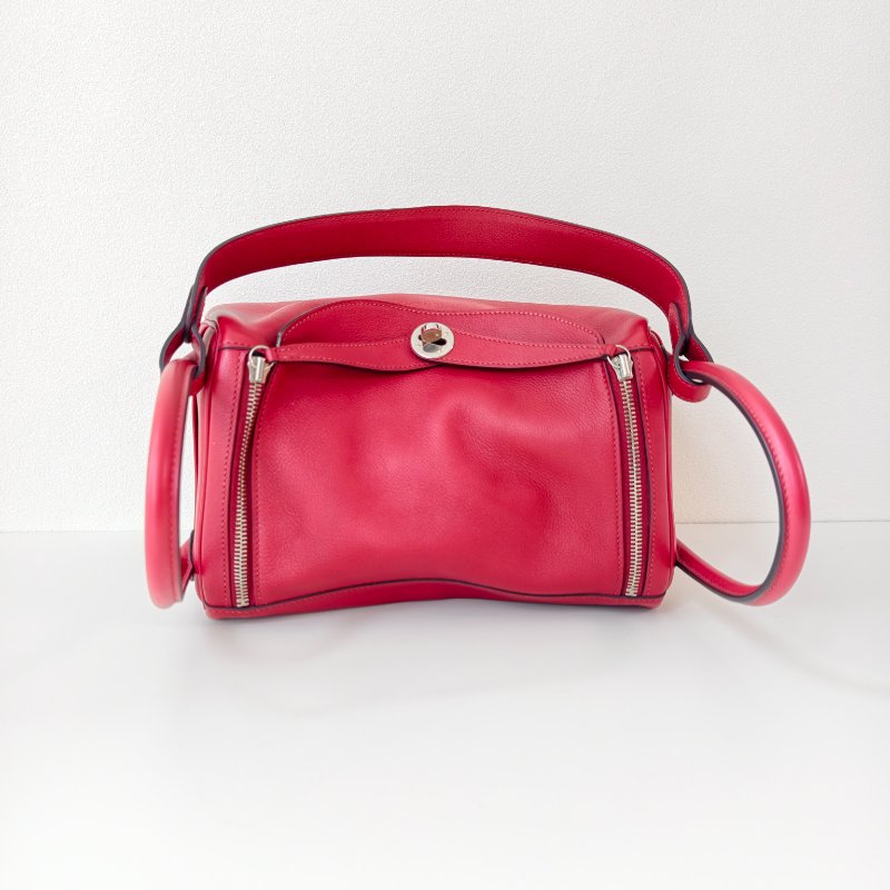 Hermes愛馬仕 lindy 30 紅色 X刻-1