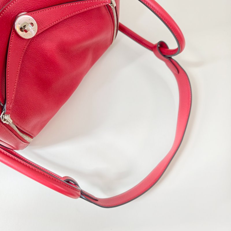 Hermes愛馬仕 lindy 30 紅色 X刻-6