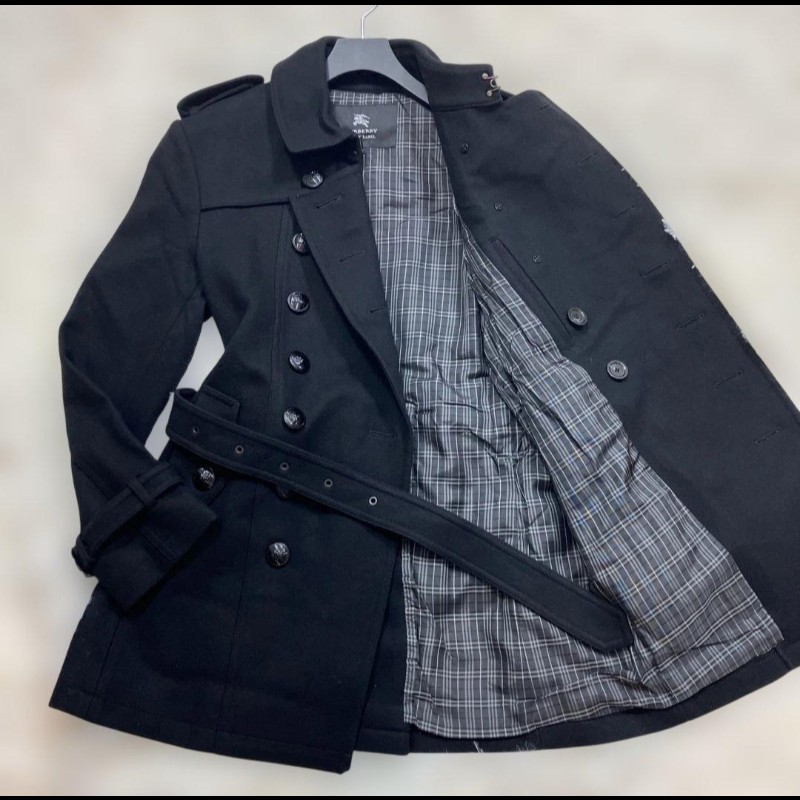 日本二手近新／Burberry 拿破崙男神羊毛大衣-1