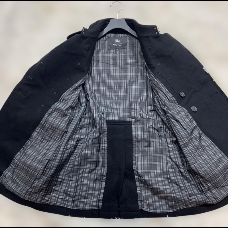 日本二手近新／Burberry 拿破崙男神羊毛大衣-3