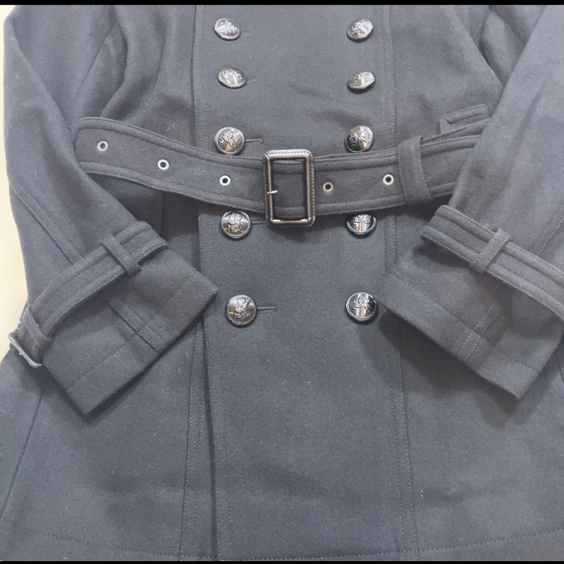 日本二手近新／Burberry 拿破崙男神羊毛大衣-5