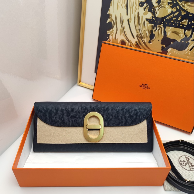 【全❤️全套】Hermes 豬鼻 to go 藏藍色金扣 斜挎包-0