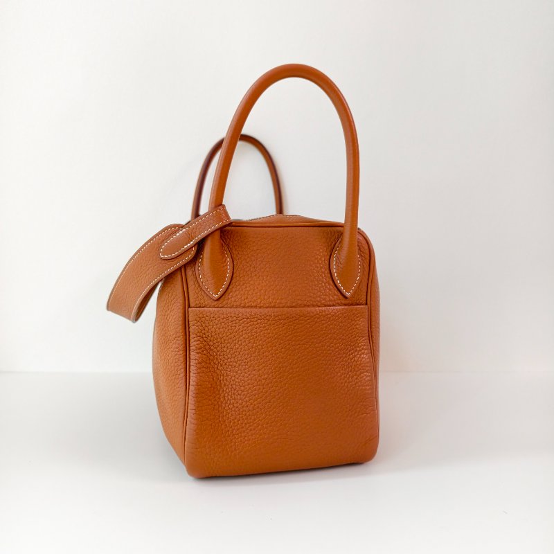 Hermes愛馬仕 lindy30 金棕色銀扣TC牛皮 T刻 2015 年-4