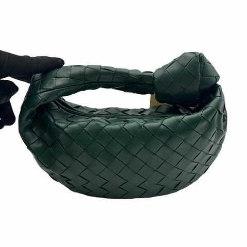 【美收精品】Bottega Veneta 深綠編織手提袋 C-10【隔月月中將轉賣至日本 上架期限30天】