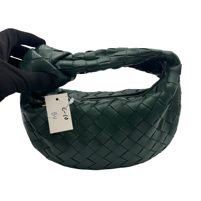 【美收精品】Bottega Veneta 深綠編織手提袋 C-10【隔月月中將轉賣至日本 上架期限30天】-1