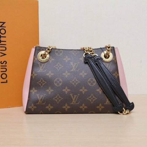 LOUIS VUITTON SureneBB24老花PVC金扣2019肩背包