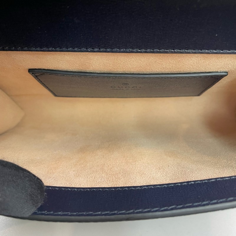 Gucci古馳 藍色老花Horesebit 1955 肩背包斜背包-7