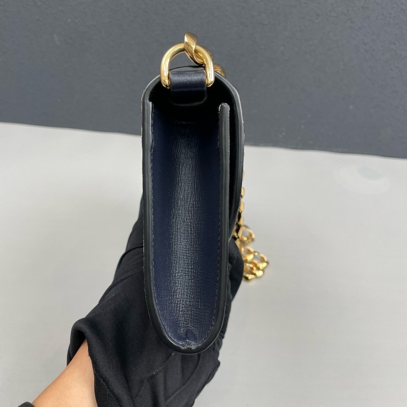 Gucci古馳 藍色老花Horesebit 1955 肩背包斜背包-12