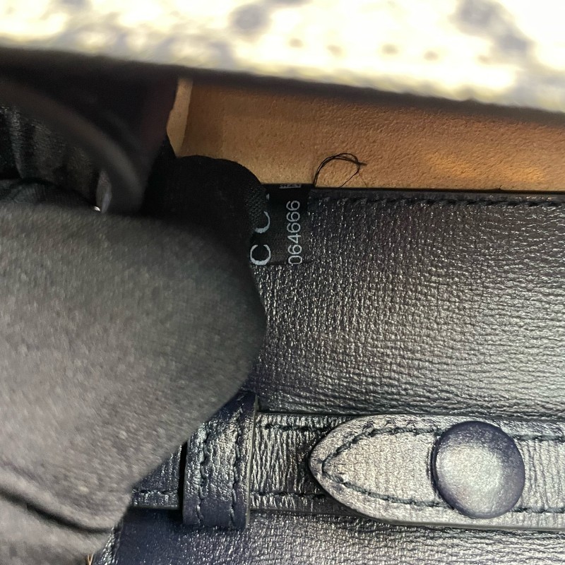 Gucci古馳 藍色老花Horesebit 1955 肩背包斜背包-22