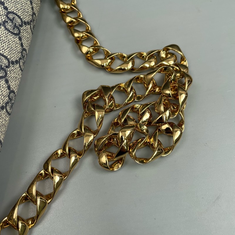 Gucci古馳 藍色老花Horesebit 1955 肩背包斜背包-27