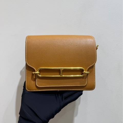 【全套❤️】Hermes roulis mini 太妃金金扣 斜挎包