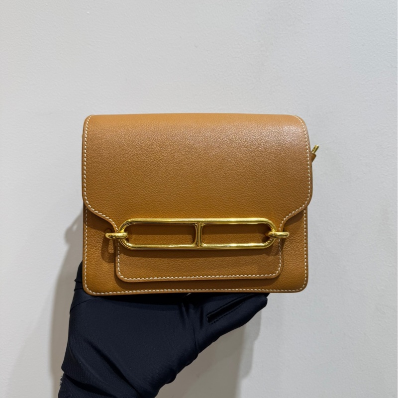 【全套❤️】Hermes roulis mini 太妃金金扣 斜挎包-0