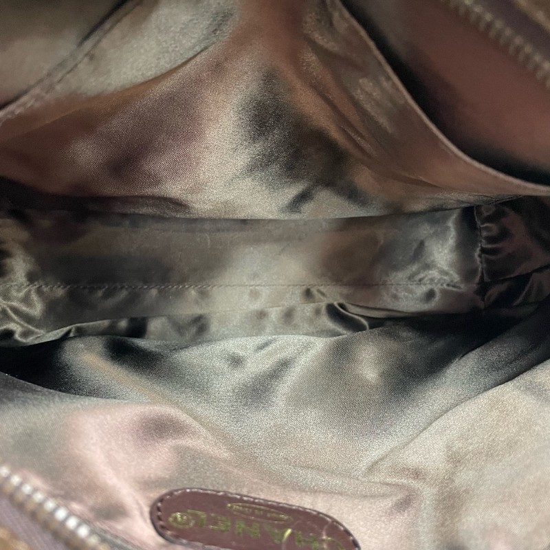 Chanel 棕色麂皮肩背包 中古款-7