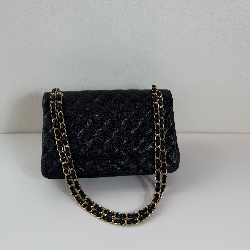 Chanel香奈儿Jumbo 荔枝牛黑金 16開有卡 97-98新-2