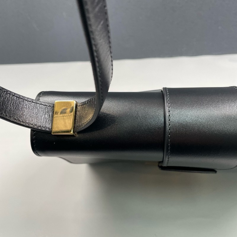 Dior迪奧 黑色全皮金扣Montaigne蒙田30 肩背包-15