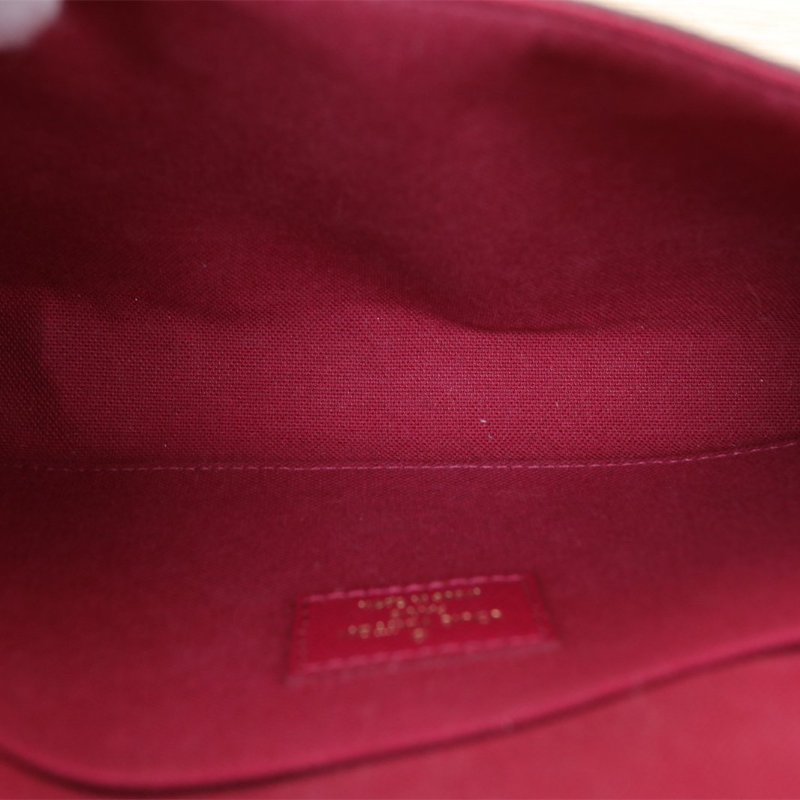 LOUIS VUITTON POCHETTEFELICIE三合一鏈條包老花PVC2017肩背包-2