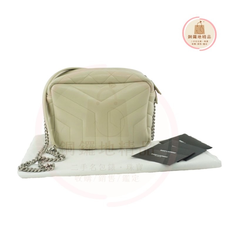 YSL Saint Laurent loulou bowling 奶油色小牛皮 肩背包 斜背包-3