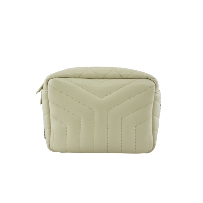 YSL Saint Laurent loulou bowling 奶油色小牛皮 肩背包 斜背包-5