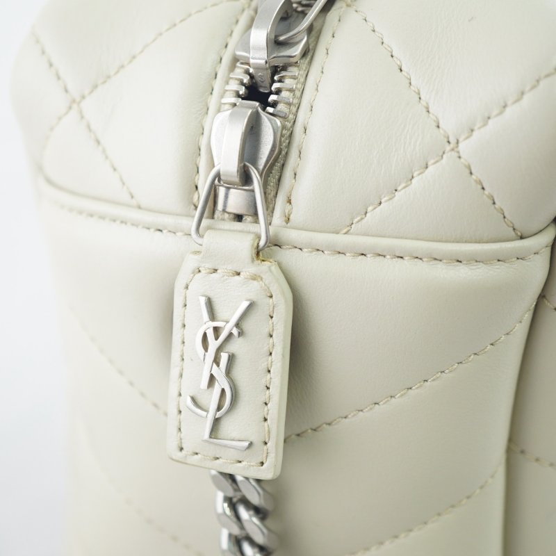 YSL Saint Laurent loulou bowling 奶油色小牛皮 肩背包 斜背包-16