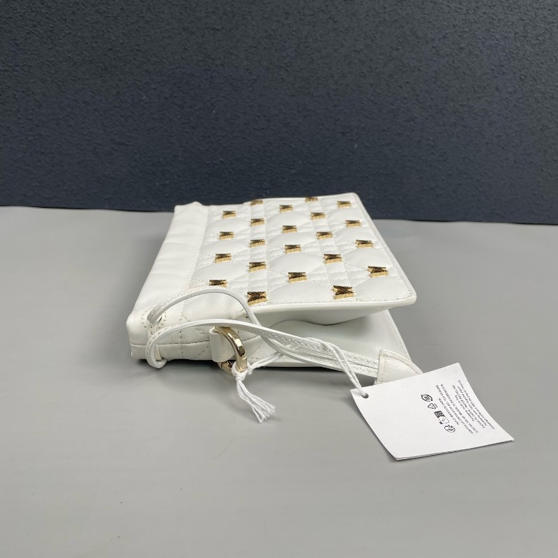 Dior迪奧  白色全皮milly蝴蝶限定款手提包肩背包-3