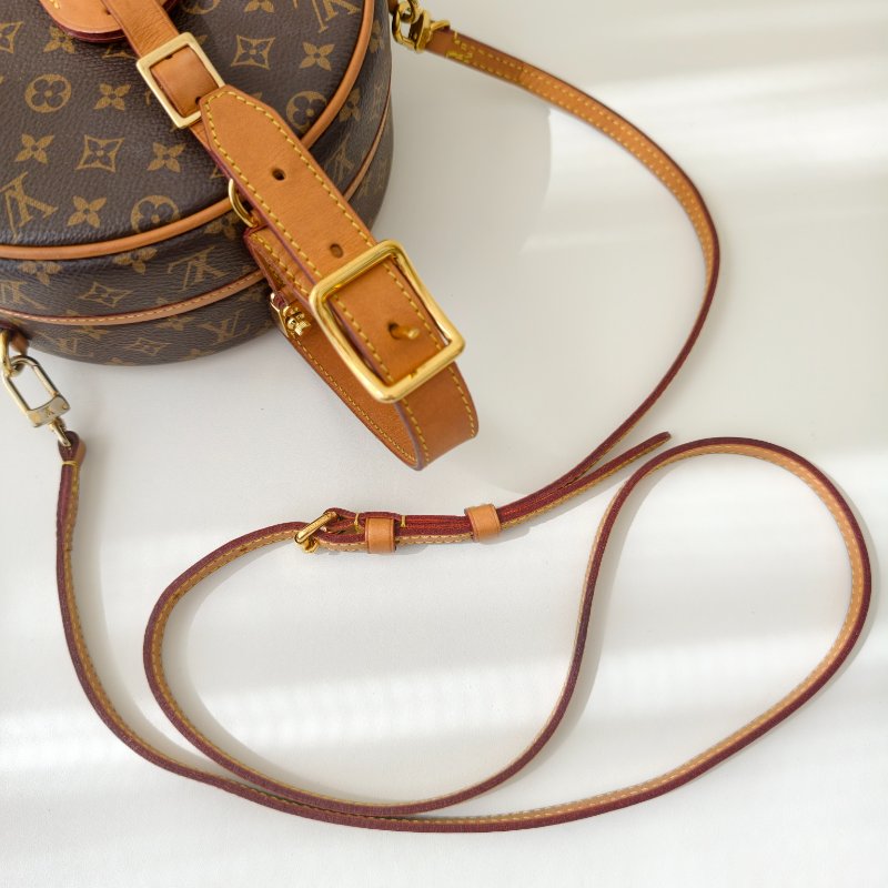 LV 路易威登 BOITE CHAPEAU 小號 老花棕色圓餅硬盒子 斜挎包-5