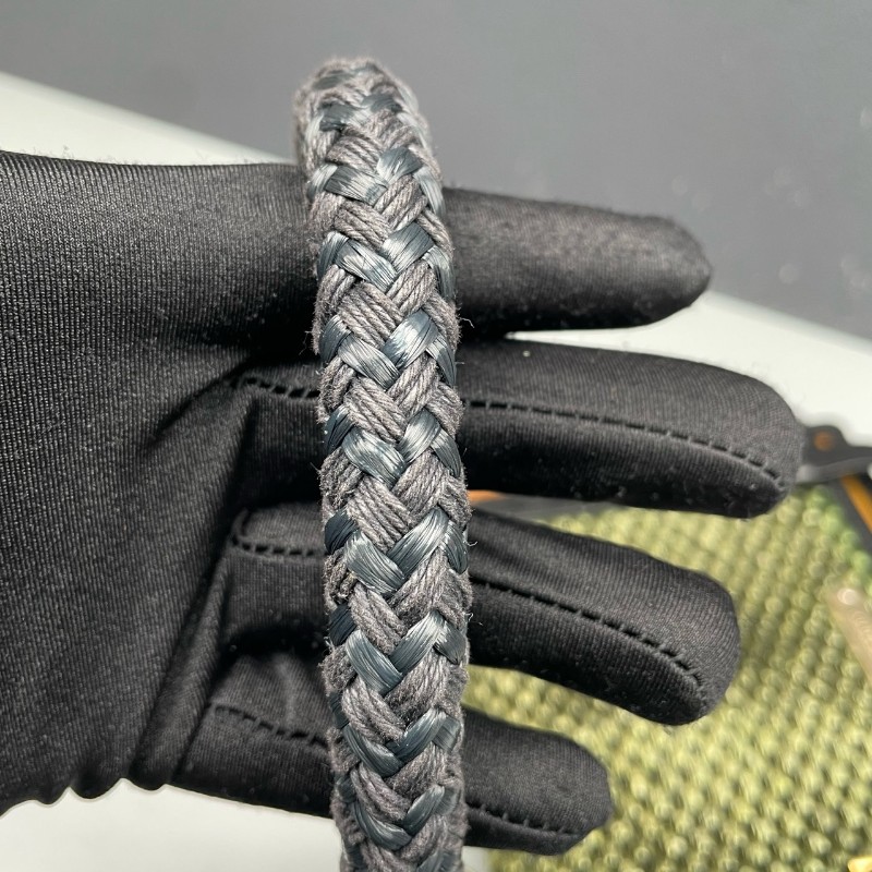 Burberry 藤編拼牛皮拼色肩背包-7