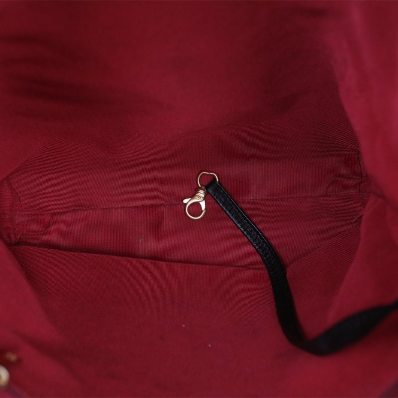 CHANEL 20秋冬鏈條珍珠手提托特包黑色牛皮30開金扣肩背包-3