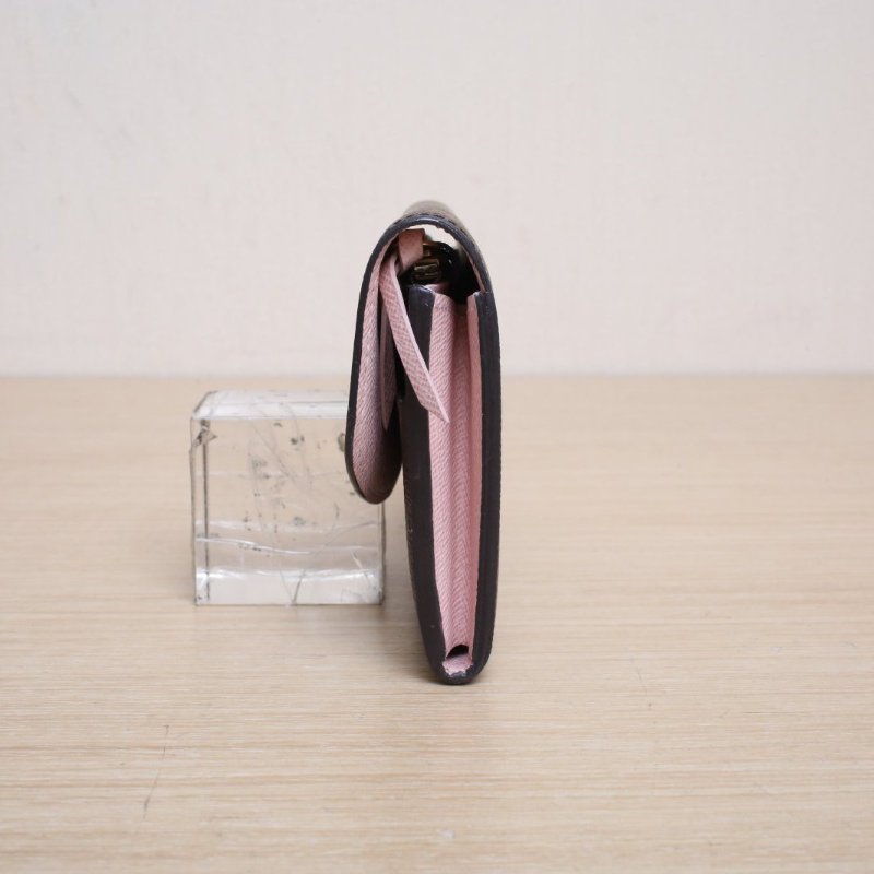 LOUIS VUITTON Emilie豆子錢夾老花PVC2018肩背包-4