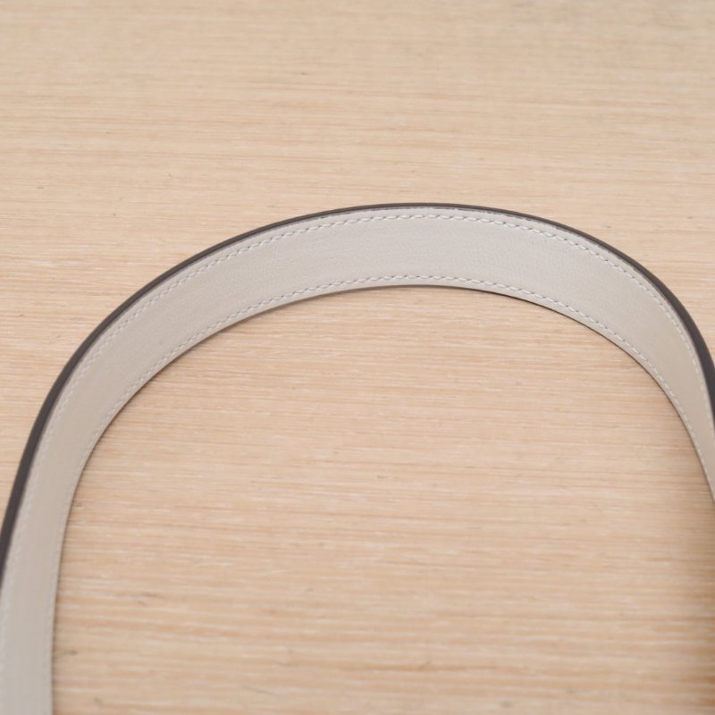 GUCCI Horsebit馬銜扣1955馬鞍包Mini20.5可拆卸雙肩帶白色帆布金扣肩背包-2