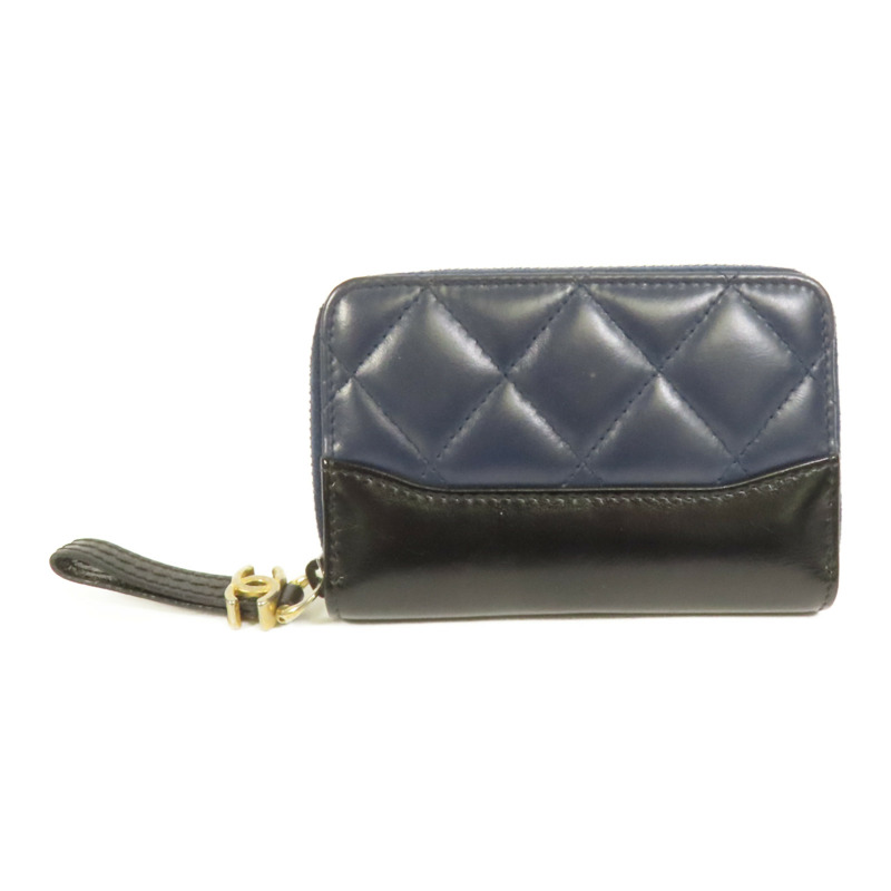 CHANEL 牛皮皮革Card Case金扣卡片套-1